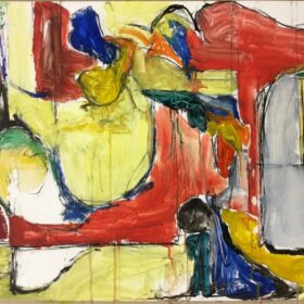 Studio Interior 30” x 40: Gouache, Watercolor on a Compressed Charcoal on Paper 2018